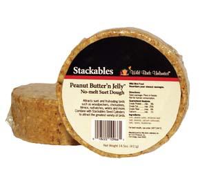 Peanut Butter 'n Jelly No-melt Suet Dough Stackable